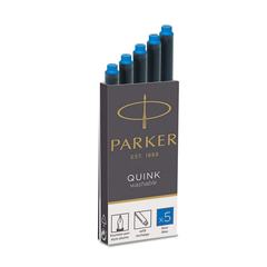 Cartuchos Parker Largos Estuche X 5 Unidades AZUL