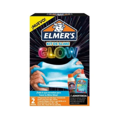 Kit Elmers Slime Glow In The Dark Brillo Oscuridad X 2 Piezas