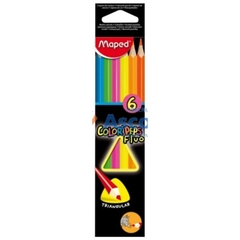 LAPICES MAPED COLOR´PEPS FLUO X 6