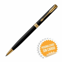 BOLIGRAFO PARKER SONNET SLIM NEGRO GT - comprar online