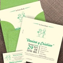 Invitación de Casamiento Sobre Monarca - GBT Gift & Stationary