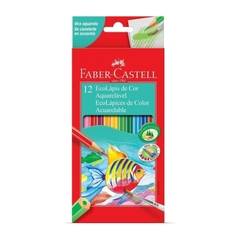 ECOLAPICES FABER CASTELL ACUARELABLES X 12