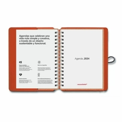 AGENDA VACAVALIENTE MADISON RED DIARIA A5 2024 - comprar online