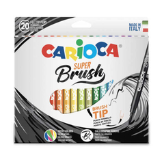 Rotuladores Carioca Super Brush - 20 Uds