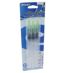Artmate Watercolor Brush Pinceles Agua X 3 Recargables