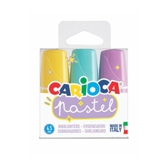 Resaltador Carioca Pastel minilight x 3 unidades