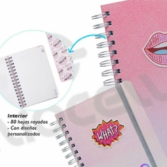 Cuaderno Mooving Notes A5 Tapa Dura Rayado Funky en internet