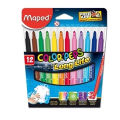 MARCADORES MAPED COLOR´PEPS LONG LIFE X 12