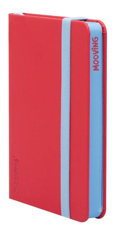 Cuaderno Mooving Notes A6 Tapa Dura Rayado Rojo