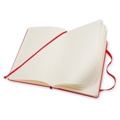 Cuaderno Moleskine Classic Large Tapa Dura Rojo Rayado