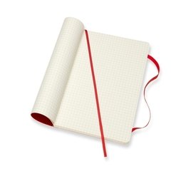 Cuaderno Moleskine Classic Large Tapa Flexible Rojo Cuadriculado
