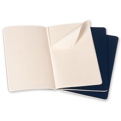 Libreta Moleskine Cahier Large Liso Azul - comprar online