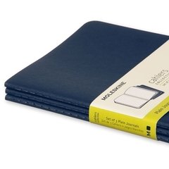 Libreta Moleskine Cahier Large Liso Azul - tienda online