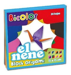 Papel Para Origami Block El Nene Bicolor