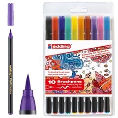 Rotuladores Punta Pincel Edding 1340 Brushpens Pack 10