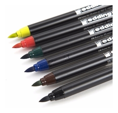 SET DE MARCADORES EDDING PORCELAIN BRUSHPENB X6 - comprar online