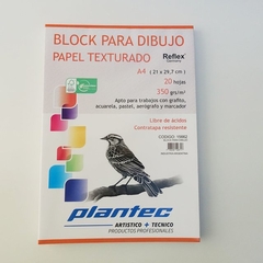 BLOCK PLANTEC PARA DIBUJO PAPEL TEXTURADO A4 - 350 GRS.