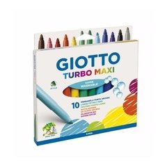 Marcadores Giotto Turbo Maxi Lavable X 10 Punta Gruesa