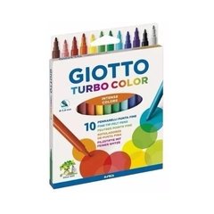 Marcadores Fibras Giotto Turbo Color X 10 Lavables