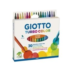 Marcadores Fibras Giotto Turbo Color X 30 Lavables