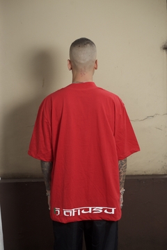 Camiseta Oversized Trenitalia Vermelha - loja online