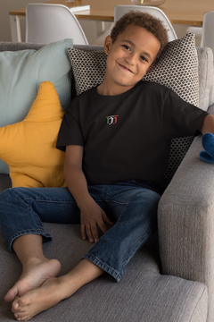 Camiseta Infantil Itália Preta - comprar online