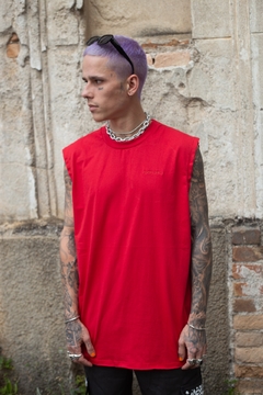 Camiseta Regata Machão Vermelha