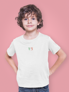Camiseta Infantil Itália Branca - comprar online