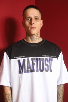 Camiseta Oversized Especial Colosseo Preta/Branca - loja online