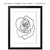 FLOR MINIMALISTA PRETO E BRANCA, ONELINE, FINEART, QUADRO FINEART FLORES, FLORAL