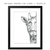 Quadro - Girafa 1 - CASA DA GINA - Quadros, capachos, porta-retratos, produtos personalizados