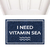 Capacho - I need Vitamin Sea - CASA DA GINA - Quadros, capachos, porta-retratos, produtos personalizados