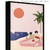 QUADRO RETRO, QUADRO ANTIGO, quadro ilustração, quadro praia, quadro verão divertido