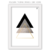 Quadro - Triângulos cinza com dourado na internet