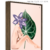 QUADRO MULHER COM FLORES, mulher floral, quadro para sala, quadro design artistico