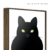 quadro gato negro, gato preto, gatinho, mistico, bruxa