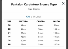 PANTALON CARPINTERO BRONCO BEIGE - comprar online
