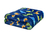 Frazada Coral Fleece Infantil Estampada - Dinosaurio Azul