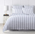 OUTLET ! Set Cubrecama Quilt con Fundas - Cabana Stripe Gris King