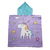 Ponchito Microfibra Infantil - Unicornio Flores - comprar online