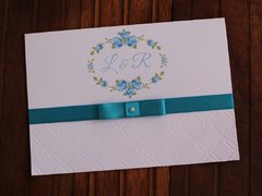 Convite de casamento - Relevo - Textura