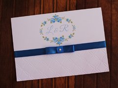 Convite de casamento - Relevo - Textura