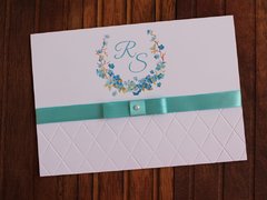 Convite de casamento - Relevo - Textura