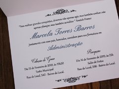 Convite de formatura - Textura na internet