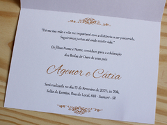 Convite Bodas de Ouro - comprar online