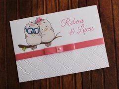 Convite de casamento - Relevo - Textura