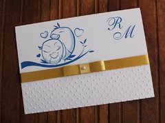 Convite de casamento - Relevo - Textura