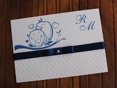 Convite de casamento - Relevo - Textura