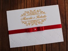 Convite de casamento - Relevo - Textura