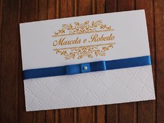 Convite de casamento - Relevo - Textura